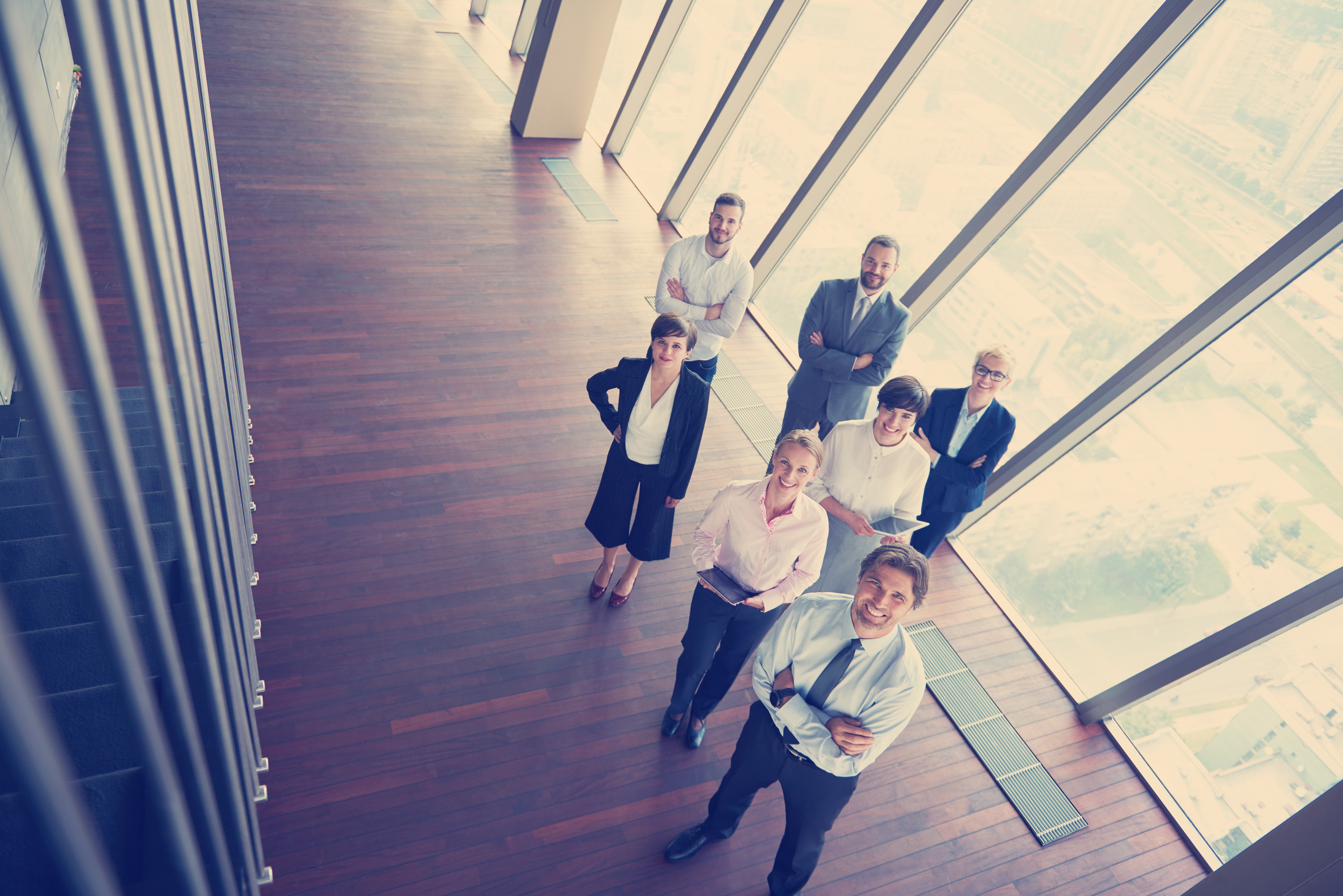 Professional interpreter at work